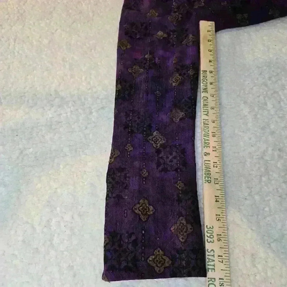 Coldwater Creek Open Front Jacket Blazer Womens Size 6 Purple Festival Design - Picture 12 of 12